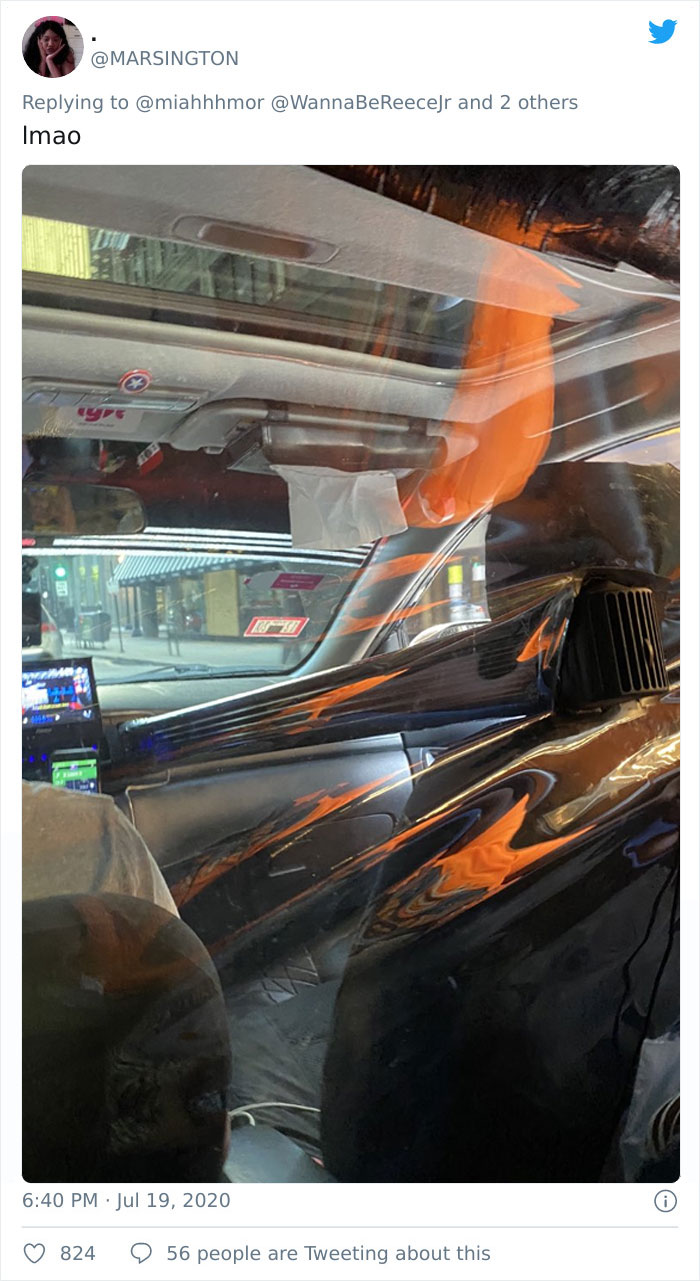 People Share How Taxis And Uber 'Upgraded' Themselves For The Pandemic And It's Genius (17 Pics) People Share How Taxis And Uber 'Upgraded' Themselves For The Pandemic And It's Genius (17 Pics)