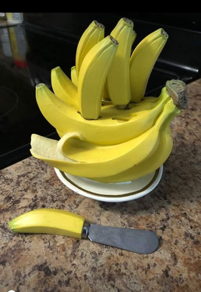 Just Bought This Beauty Secondhand On Marketplace! Butter Knives/Fake Bananas For My Home