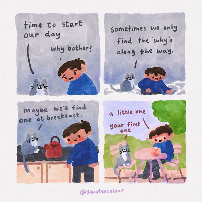 Watercolour-Artist-Cat-Comics