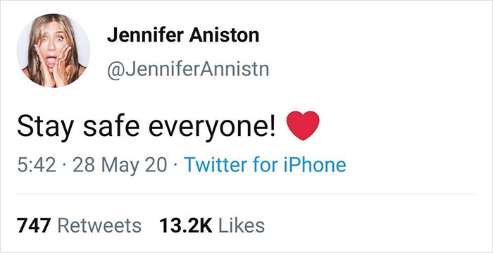 Jennifer Aniston's Sincere Post About The Need To Wear A Face Mask Gets 5 Million Likes In 10 Hours