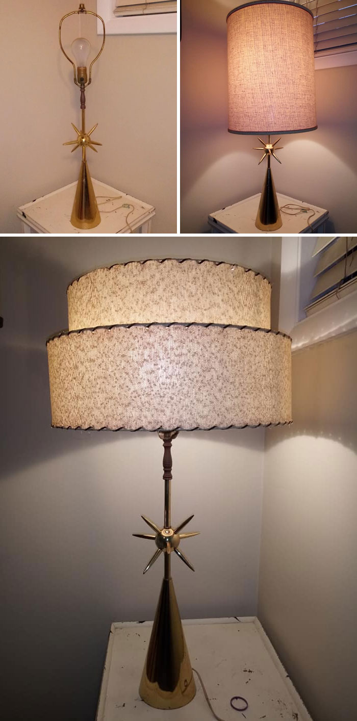 Found This Amazing Mace Looking Lamp At A Local Thift Store. The Shades I Already Had