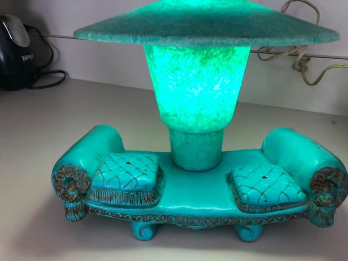 Found This Unique Lamp In My Moms Basement. She Passed Away Recently. Wish I Knew More About It. Like Where She Got It Or When