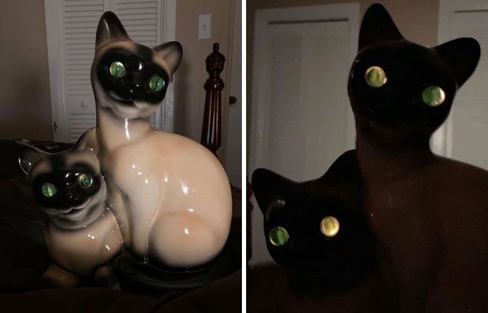 I Had An Amazing Resale Shop Day. Among Other Things I Found This 1950’s Siamese Cat TV Lamp In Perfect Condition For The Crazy Price Of $1.00