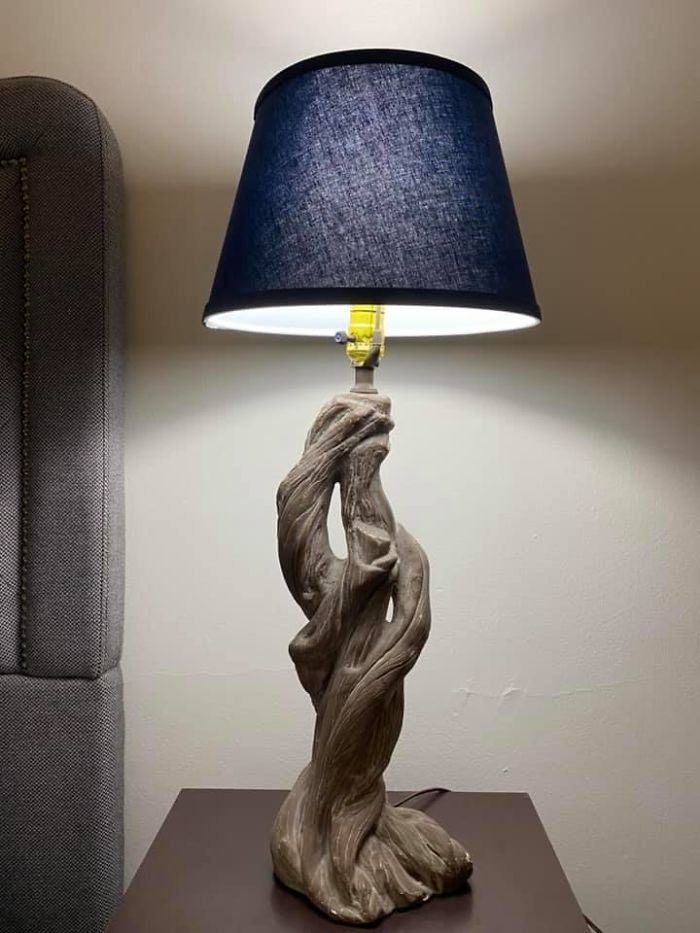 Anybody Else Have A Driftwood Lamp?! This Was My Grammys And Nobody Ever Really Liked It... Except Me! She Passed Away In 2010 And Now It Is Mine (Updated Lampshade, The Original Was Too 60s And Not In A Good Way ) Every Time I Look At It I Picture Her Living Room Exactly And Where It Sat On The End Table Next To The Couch