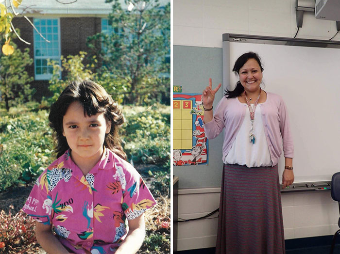 My First Day Of Kindergarten 30 Years Apart