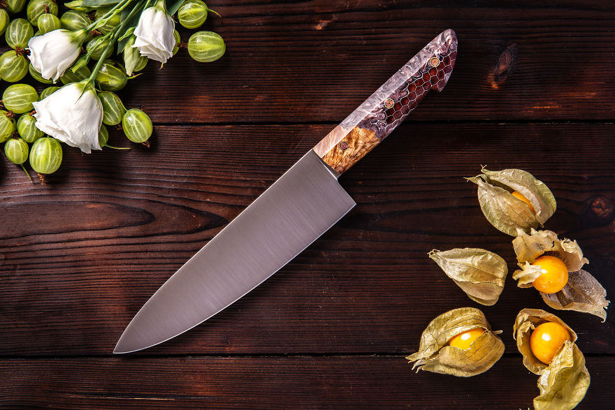 Russian Craftsman Creates Knives Using Buckwheat And Mammoth Teeth (12 Pics)