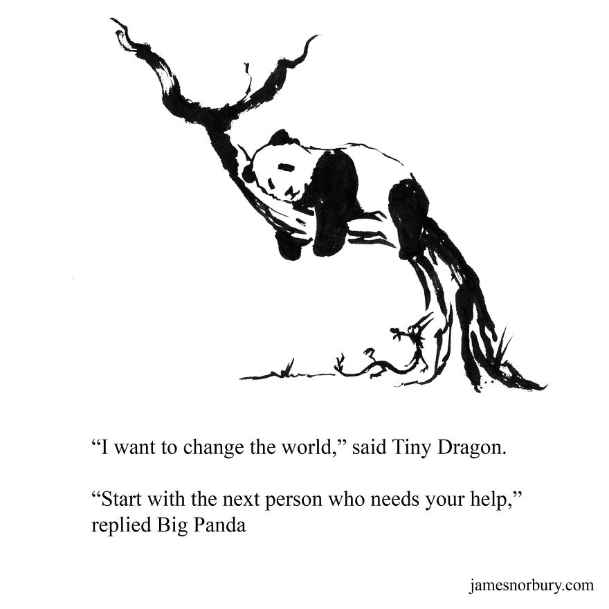 I Draw Dragons & Pandas To Spread Happiness