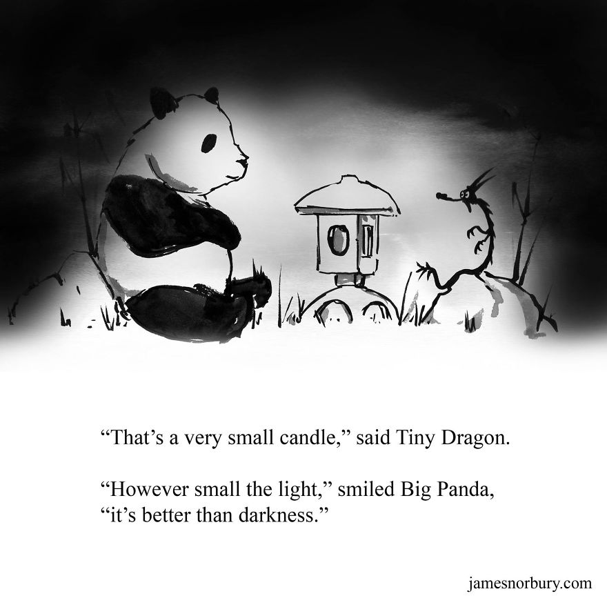 I Draw Dragons & Pandas To Spread Happiness