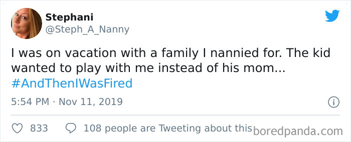 And Then I Was Fired Hashtag