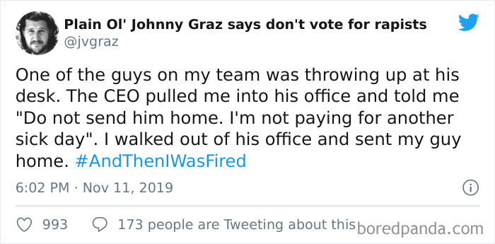 And Then I Was Fired Hashtag