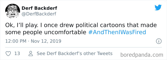 And Then I Was Fired Hashtag