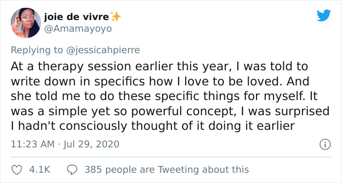 Woman Shares Tips On How To Practice Love Languages On Yourself