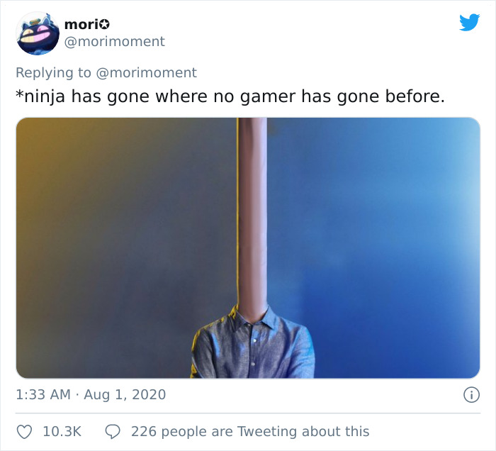 This Twitter User Lengthens Ninja's Neck After Every 20 Likes, Posts The Hilarious Result After Receiving 100k Likes This Twitter User Lengthens Ninja's Neck After Every 20 Likes, Posts The Hilarious Result After Receiving 100k Likes