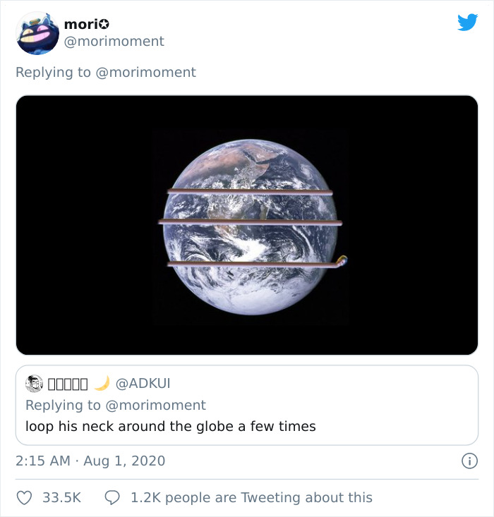 This Twitter User Lengthens Ninja's Neck After Every 20 Likes, Posts The Hilarious Result After Receiving 100k Likes This Twitter User Lengthens Ninja's Neck After Every 20 Likes, Posts The Hilarious Result After Receiving 100k Likes