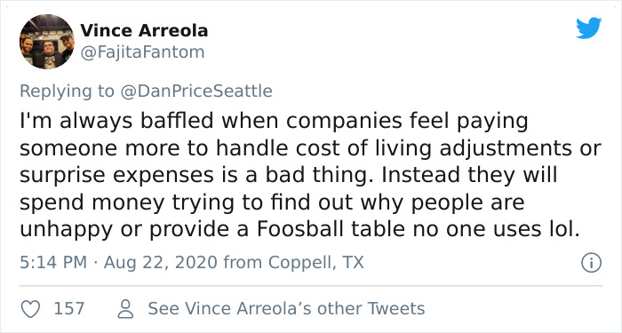 CEO Who Took $1M Paycut To Give All Employees $70K Minimum Salary In 2015 Explains How It Affected The Company CEO Who Took $1M Paycut To Give All Employees $70K Minimum Salary In 2015 Explains How It Affected The Company