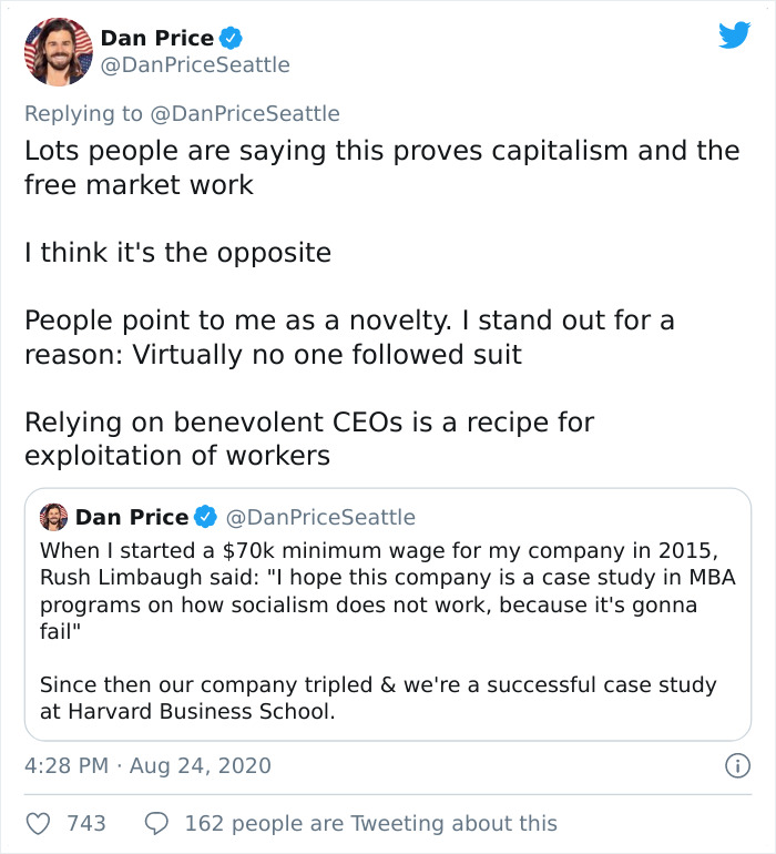 CEO Who Took $1M Paycut To Give All Employees $70K Minimum Salary In 2015 Explains How It Affected The Company CEO Who Took $1M Paycut To Give All Employees $70K Minimum Salary In 2015 Explains How It Affected The Company