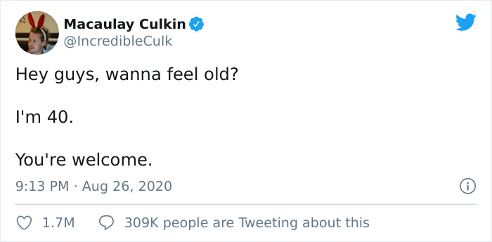 Macaulay Culkin Just Turned 40, Addresses Aging And Midlife Crisis In His Own Style Macaulay Culkin Just Turned 40, Addresses Aging And Midlife Crisis In His Own Style