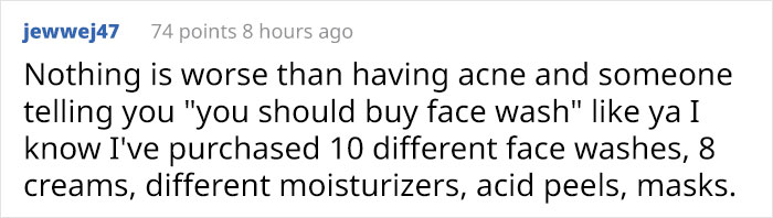 'I'm Sure I'd Feel The Same Way If I Was A Skinny White Girl': Person Attacks A Girl With Acne, Gets Put In Their Place Immediately 'I'm Sure I'd Feel The Same Way If I Was A Skinny White Girl': Person Attacks A Girl With Acne, Gets Put In Their Place Immediately