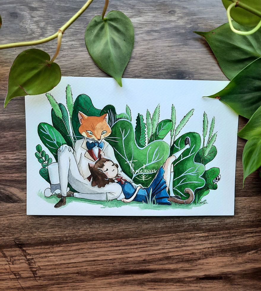 I Created 10 Paintings Of Ghibli Characters In Nature