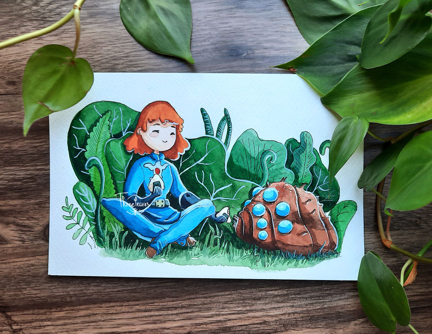 I Created 10 Paintings Of Ghibli Characters In Nature