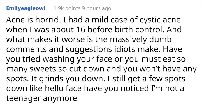 'I'm Sure I'd Feel The Same Way If I Was A Skinny White Girl': Person Attacks A Girl With Acne, Gets Put In Their Place Immediately 'I'm Sure I'd Feel The Same Way If I Was A Skinny White Girl': Person Attacks A Girl With Acne, Gets Put In Their Place Immediately