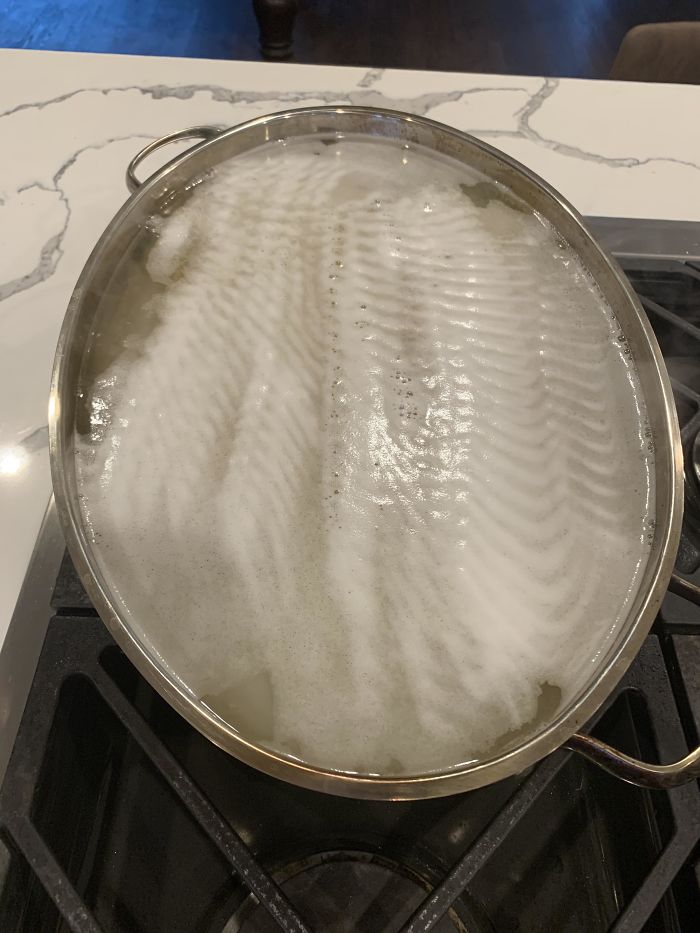 Foam On My Pasta Water Looks Like A Fish Fillets