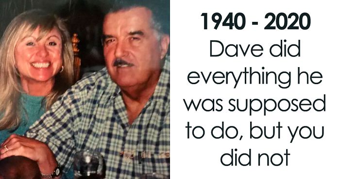 “May Karma Find You All”: Woman’s Brutally Honest Obituary For Her Husband Who Died From Coronavirus Is Going Viral