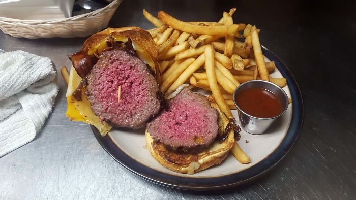 I Asked For My Burger To Be Cut In Half At Work...