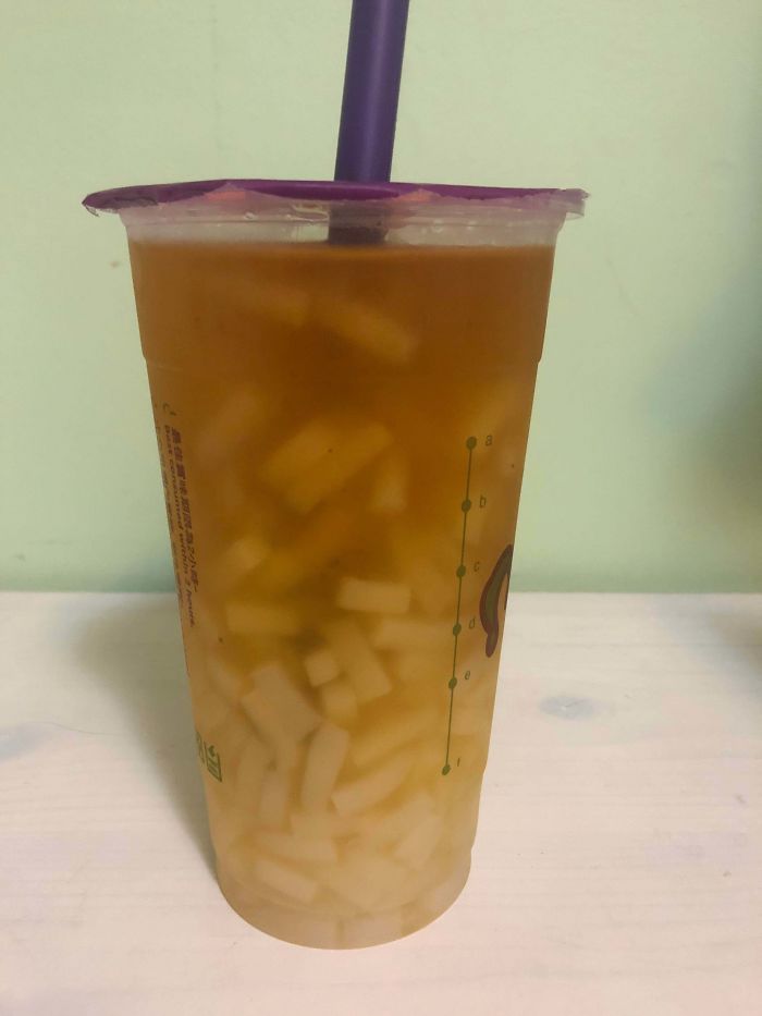 Asked For Extra Coconut Jelly. Usually It’s Halfway Up To The Last Dot Of The Measurement Line