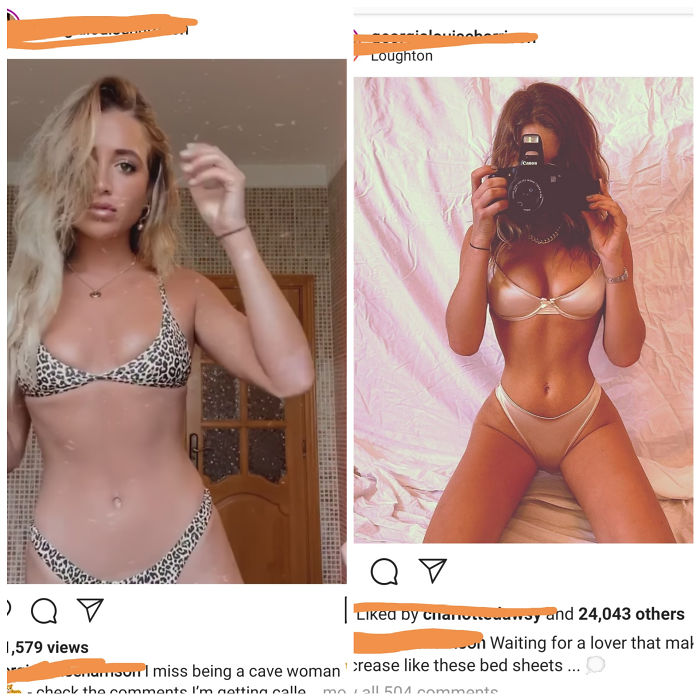 Screenshot From A Video And A Photo That's Posted A Month Later. A Gentle Reminder That Nobodies Waist Is Slimmer Than Their Head