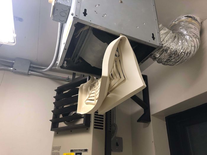 A Plastic Vent For An Industrial Strength Heater