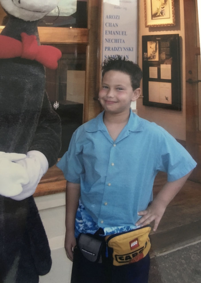 (2004) I Thought I'd Nailed My Holiday Look In Hawaii. I'd Coat My Comb In A Thick Layer Of Hair Gel To Get My Do Slicked Up As Straight As Possible, Slip Into My Wave Shirt, Then Finish Off Strong By Rocking The Double Fanny-Pack