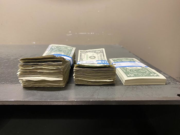 100 Of Each: Mutilated Bills, Bills In Circulation, And Brand New