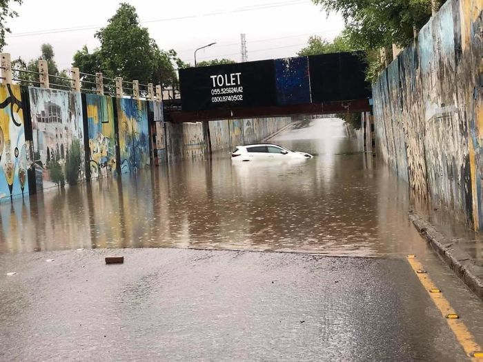 What Could Go Wrong If You Try To Cross A Flooded Road In Gujranwala, Pakistan