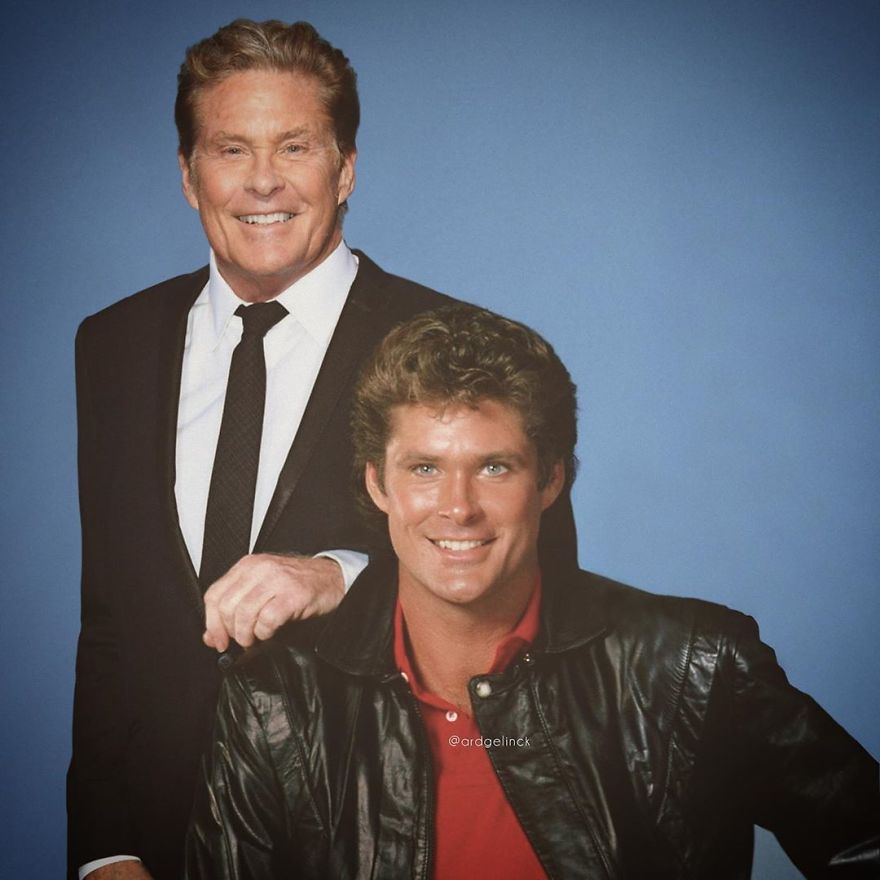 David Hasselhoff And Michael Knight