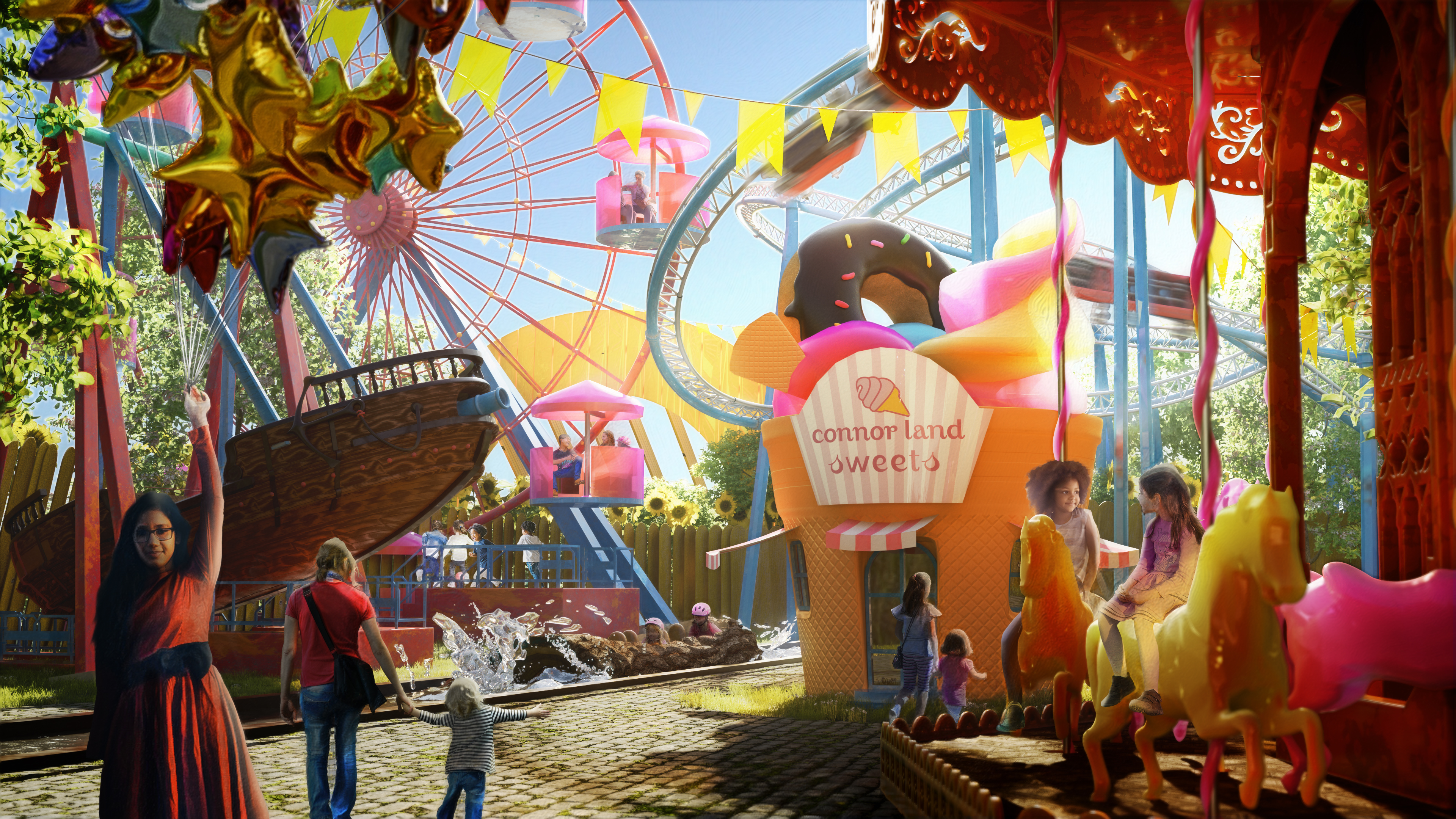 8 Kids Draw Their Own Version Of A Dream Garden, And 3D Artists Take It And Make It Real