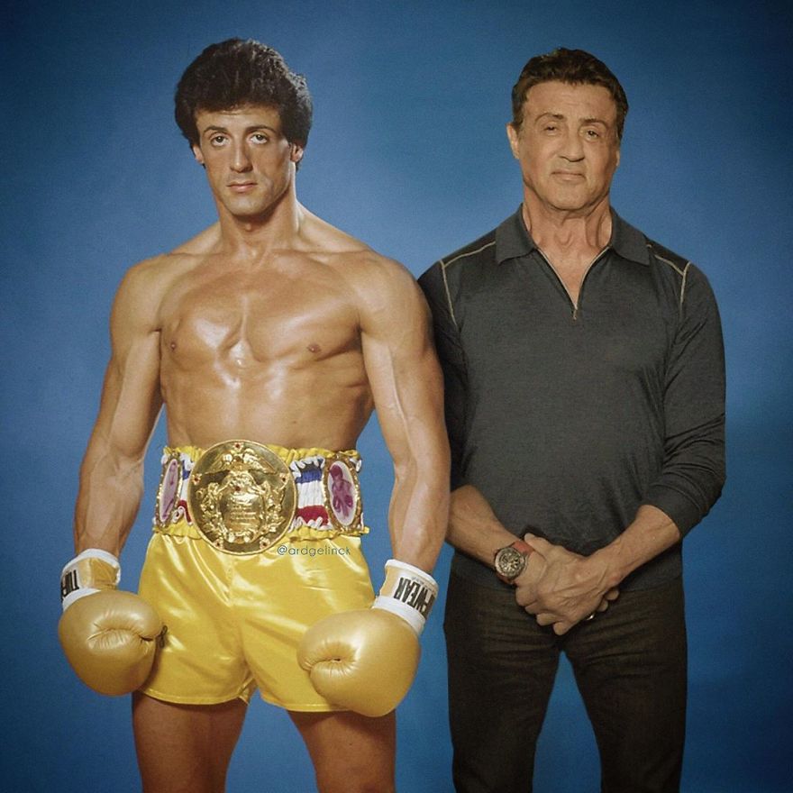Sylvester Stallone And Rocky Balboa