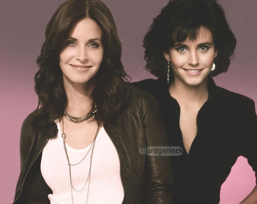 Courtney Cox And Monica Geller