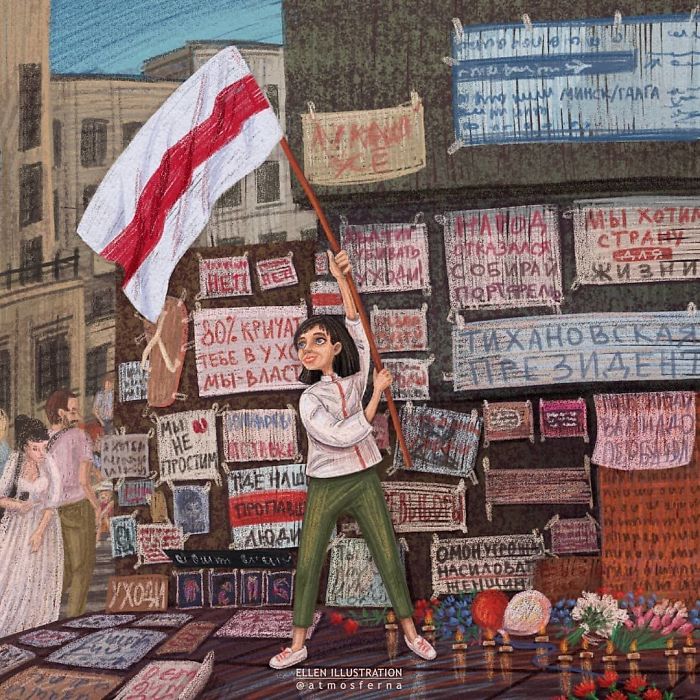 Artists With Belarus - Powerful Art Movement Showing Solidarity With Belarus People