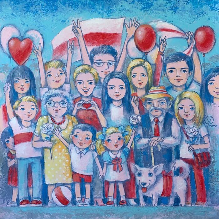 Artists With Belarus - Powerful Art Movement Showing Solidarity With Belarus People