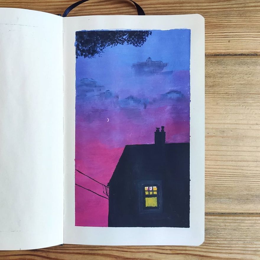 Painting-100-Days-Challenge-With-Gouache-Thomethis