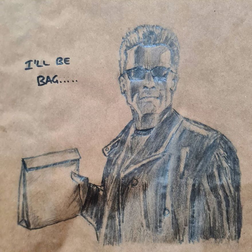 Dad-Drawings-Funny-Cartoons-On-Lunch-Bags-Sandwichbagdad