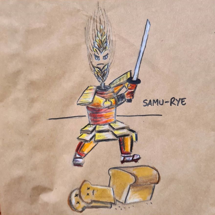 Dad-Drawings-Funny-Cartoons-On-Lunch-Bags-Sandwichbagdad