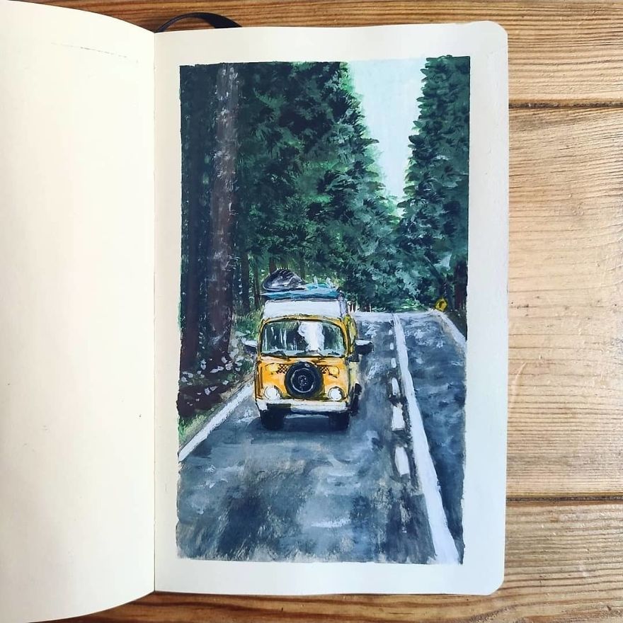 Painting-100-Days-Challenge-With-Gouache-Thomethis