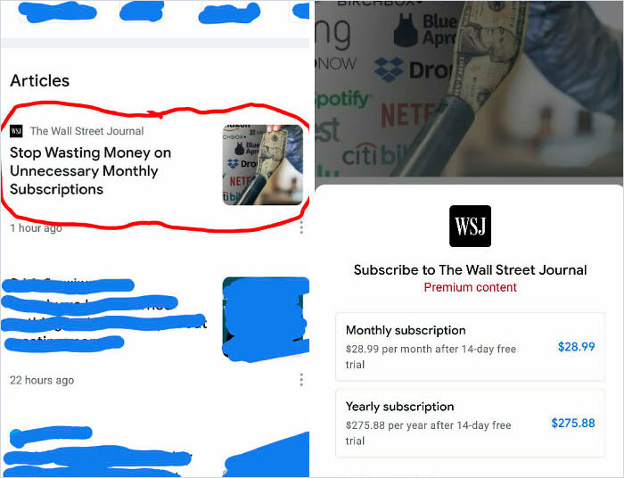 I Can't Read The Article About Pointless Monthly Subscriptions Without Buying A Monthly Subscription