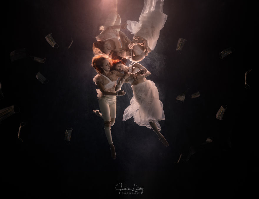 Quarantined Creatives Make Underwater Art Campaign To Process Their Painful Covid-19 Pandemic Experiences Quarantined Creatives Make Underwater Art Campaign To Process Their Painful Covid-19 Pandemic Experiences