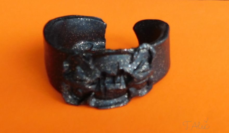 Handmade Bracelet In Black Color