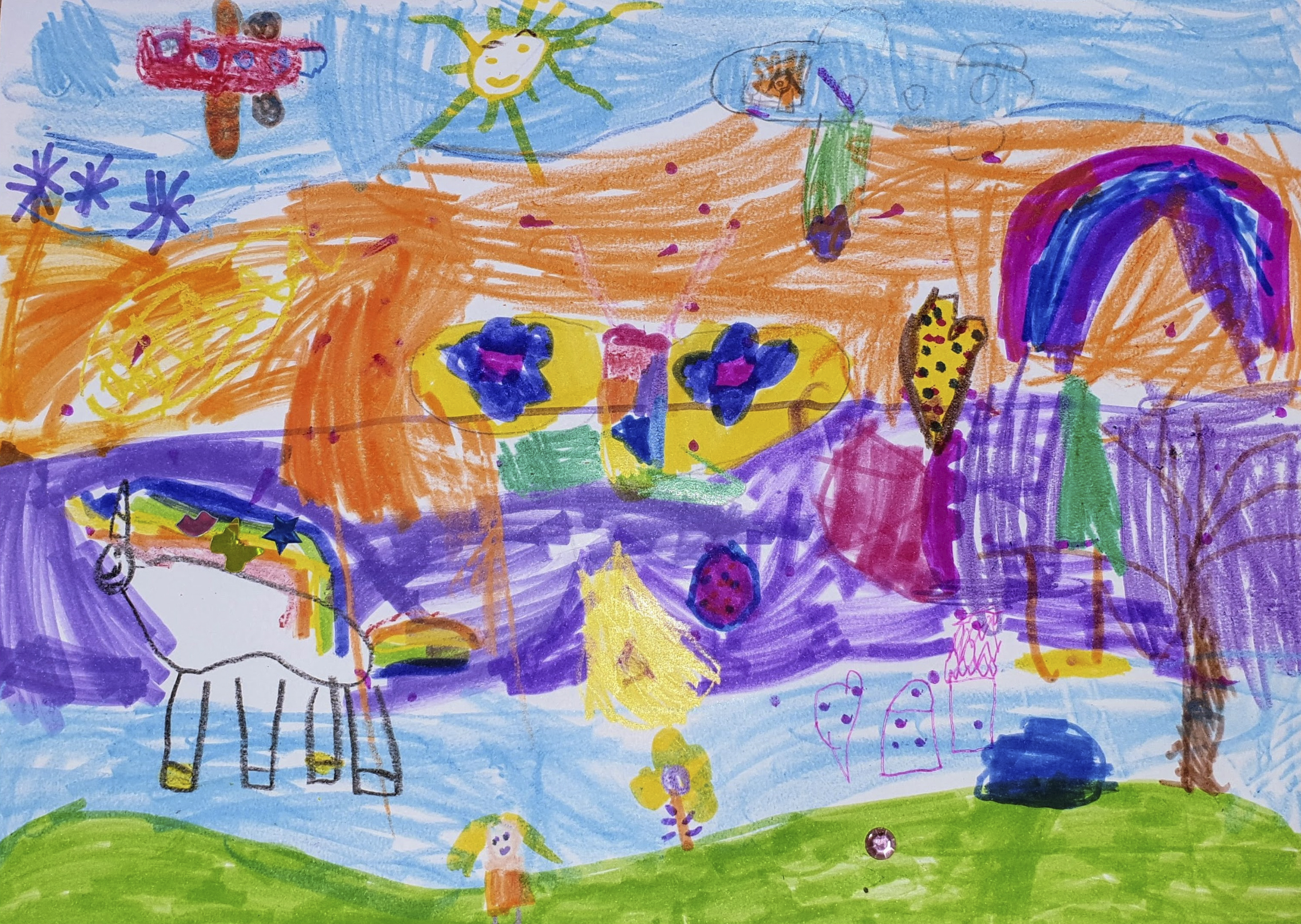 8 Kids Draw Their Own Version Of A Dream Garden, And 3D Artists Take It And Make It Real