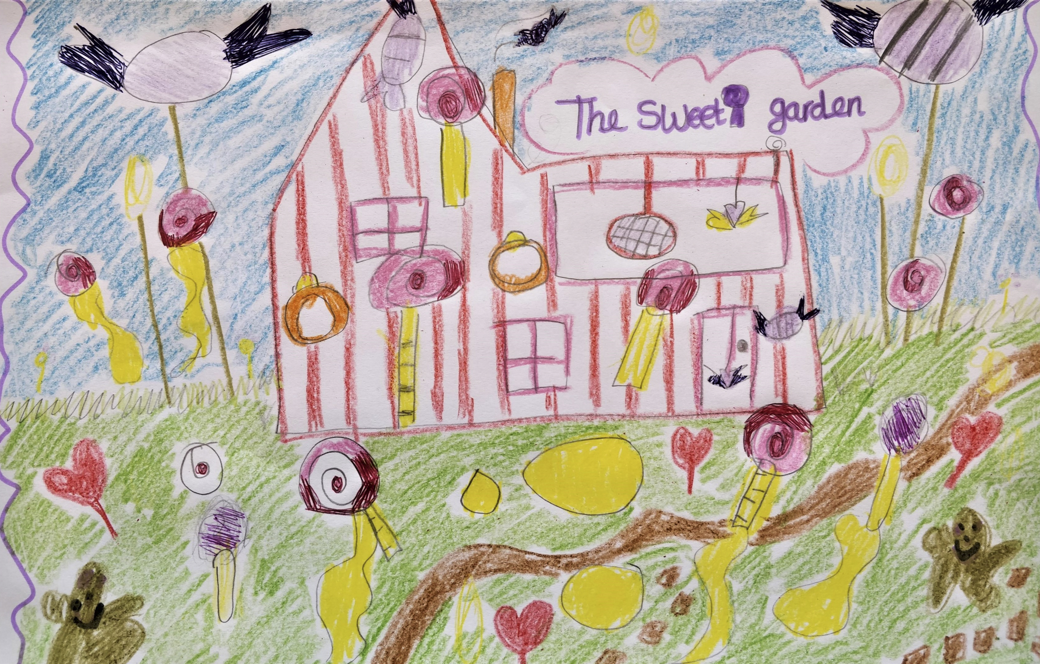 8 Kids Draw Their Own Version Of A Dream Garden, And 3D Artists Take It And Make It Real