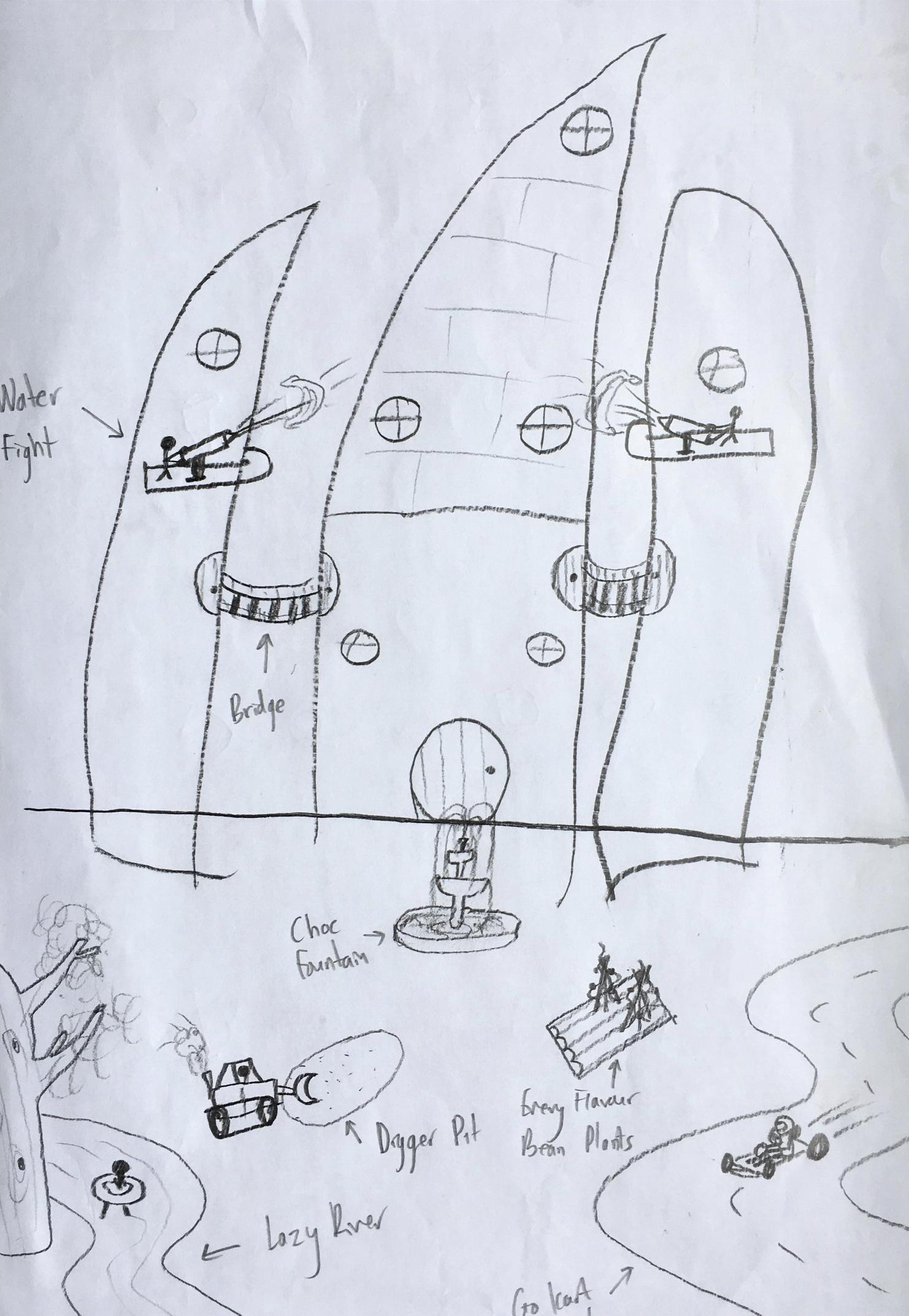 8 Kids Draw Their Own Version Of A Dream Garden, And 3D Artists Take It And Make It Real